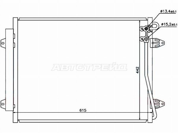 Радиатор кондиционера  Volkswagen Passat