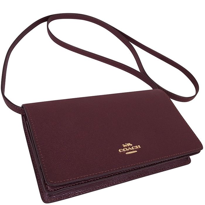 малка чанта Coach бордо