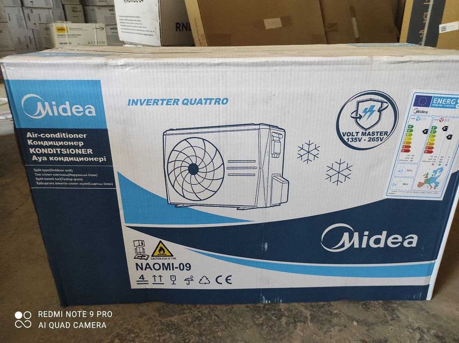 Бесплатная Установка на Инверторный кондиционер Midea Naomi