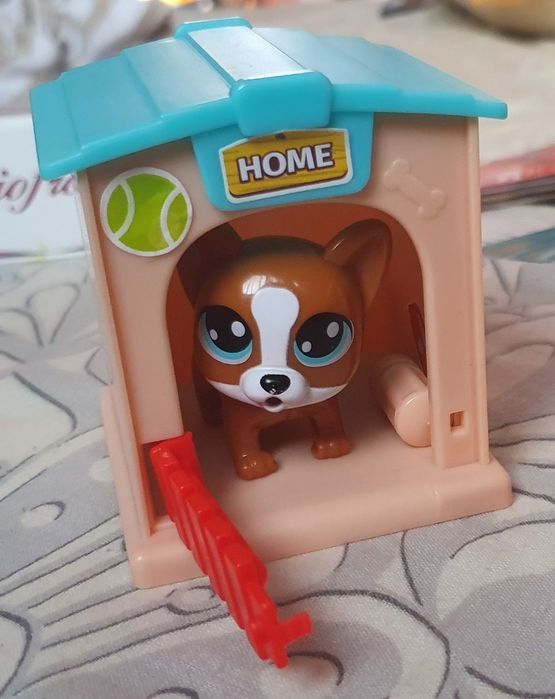 Инерционна кола, детска, куче с бутилка, зайче и пиленце