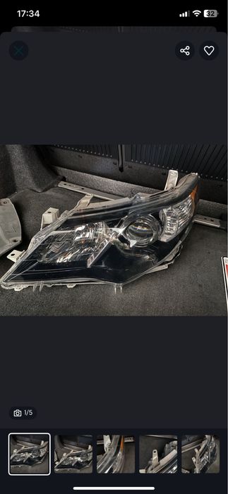 Фара левый камри