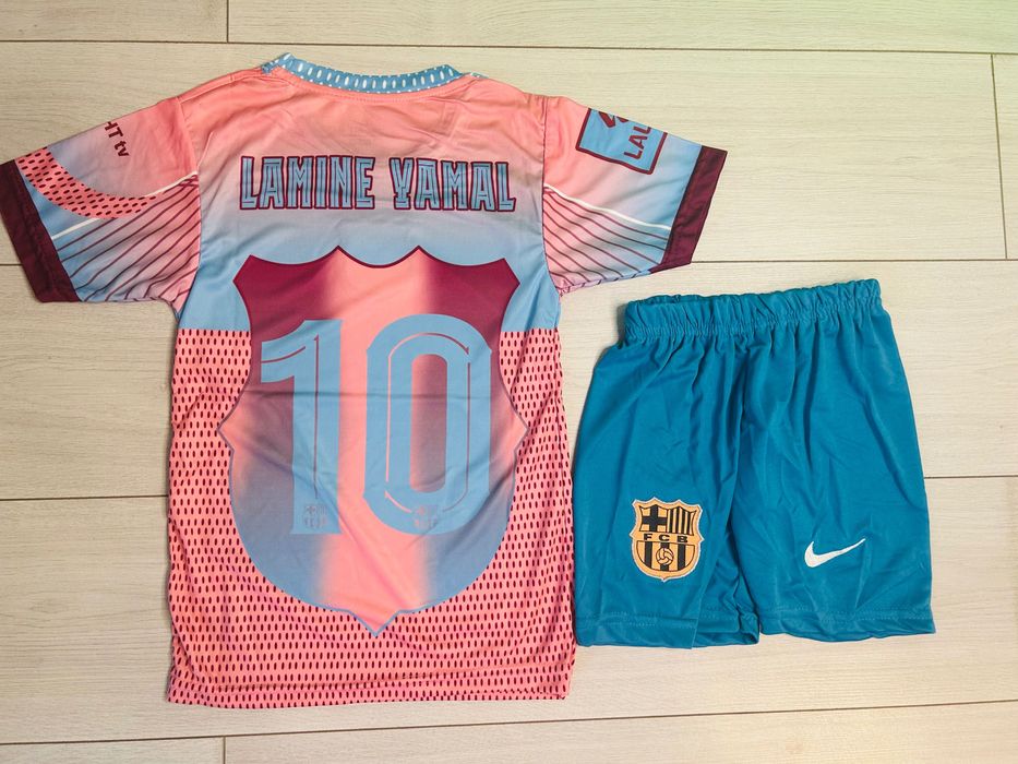 Compleu copii Barcelona Lamine yamal 10 second kit la liga 25/26