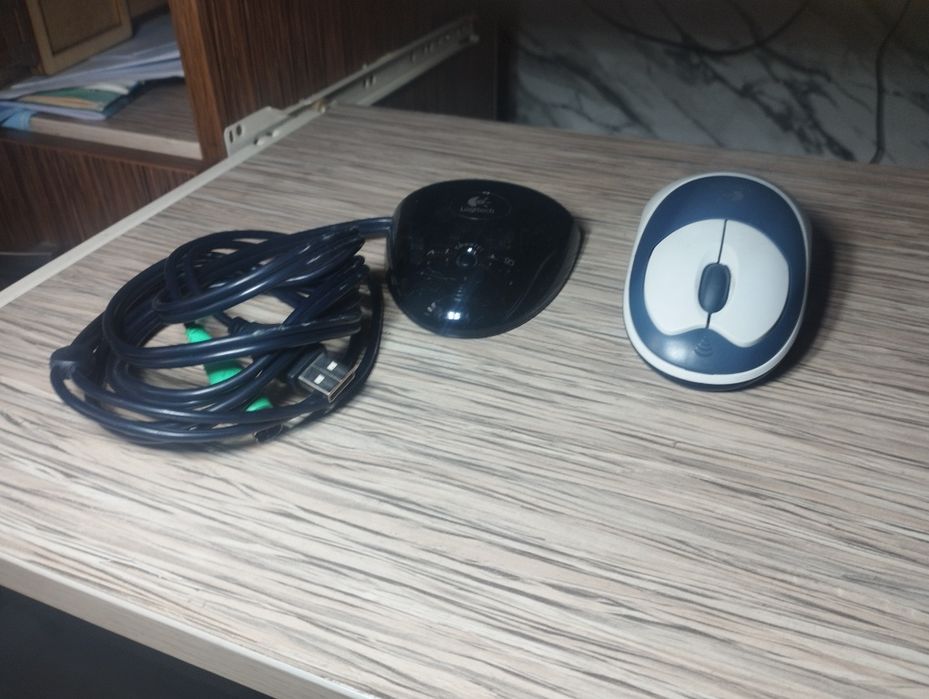 Мышка Logitech с адаптером