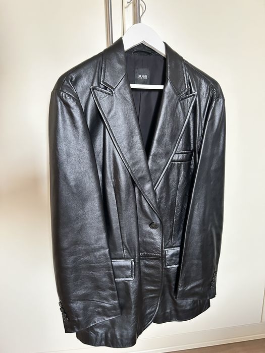 Geaca piele HUGO BOSS