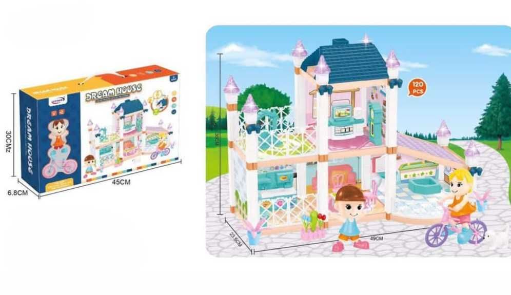 Къща за кукли с аксесоари 120ч