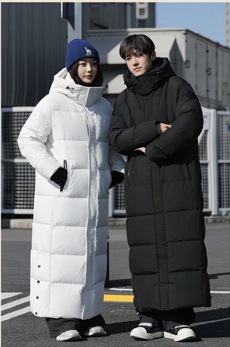 Продам пуховик длинный зимний