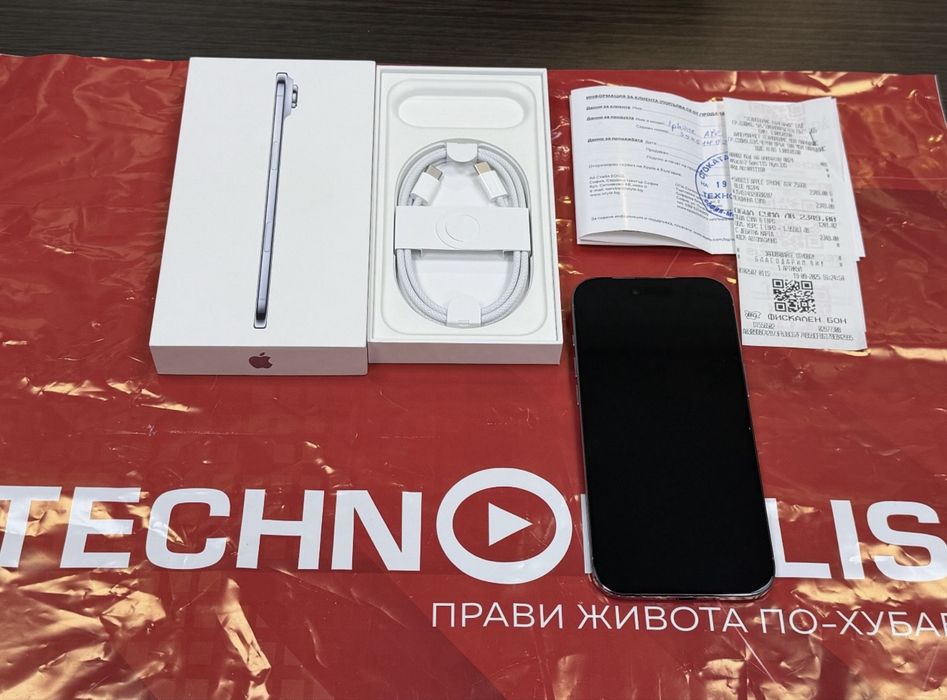 *** КАТО НОВ 256GB iPhone 17 Air 5G Гаранция Technopolis 2027г. Blue