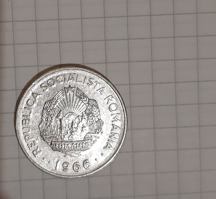 Moneda 1 leu 1966