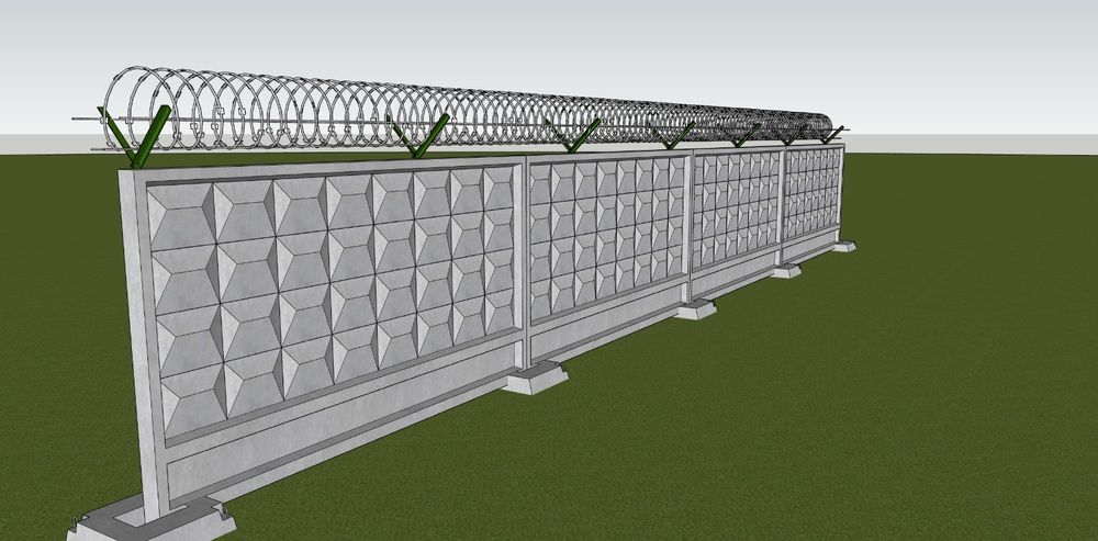 Монтаж ограждения из 3Д сетки