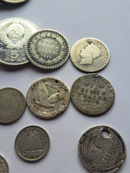 Lot Monede argint 433 grame