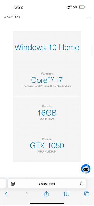Laptop ASUS X571