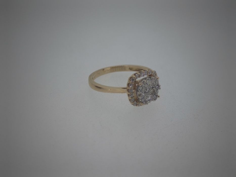 Inel aur 18k 2.39gr cu diamante naturale marca Teilor (r)