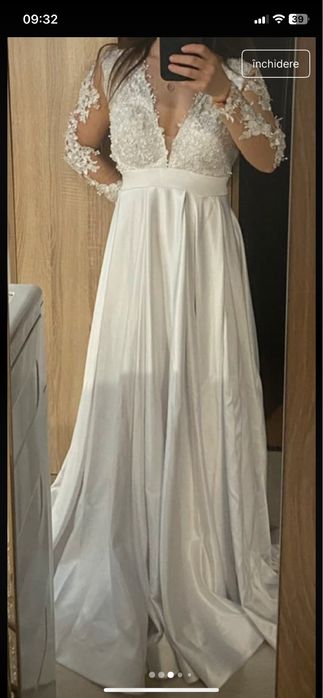 Rochie de mireasa tafta