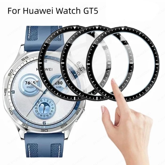 Huawei Watch 5 GT5 GT5 Pro GT4 41 42 46 mm./ 5D Протектор за цял екран