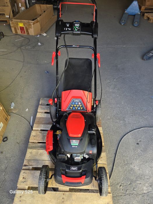 Masina de tuns gazon scheppach 224 cc 53 cm hibrid pornire la buton