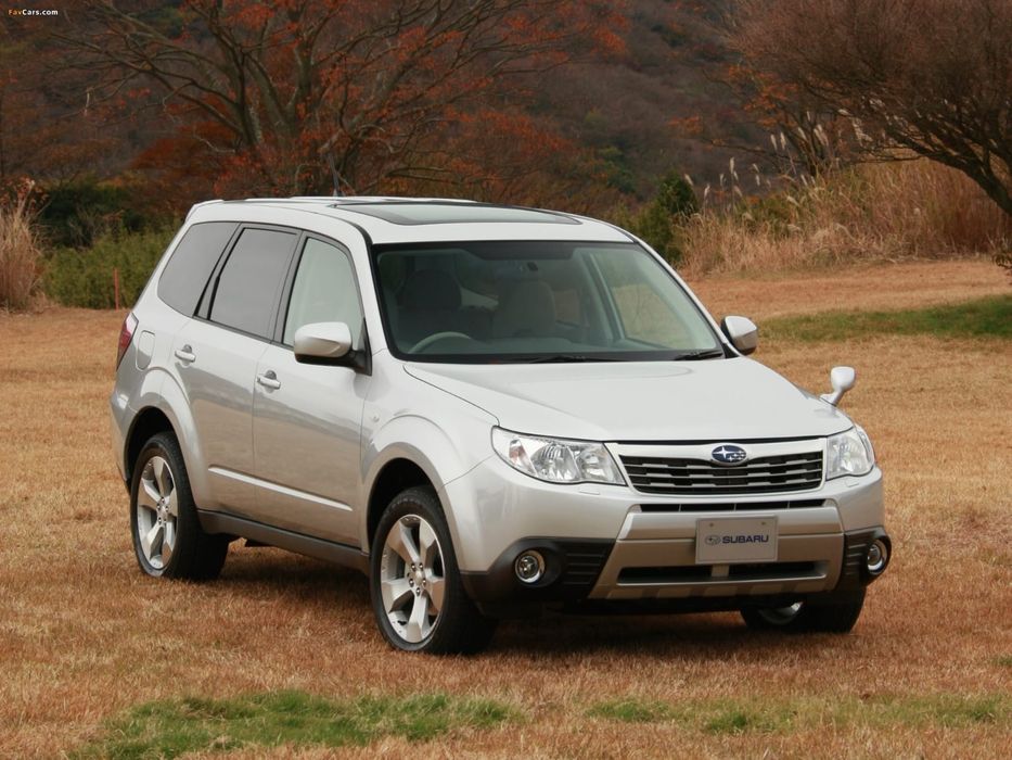 Стекло фар на Subaru forester