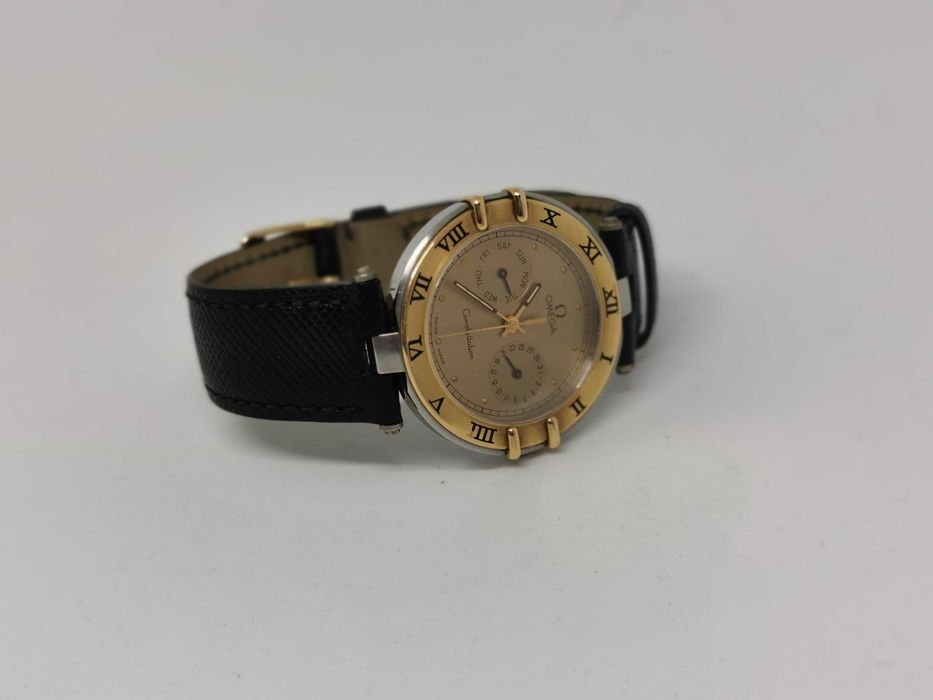 Omega Constellation Day Date Bicolor Piele Ladies ceas dama