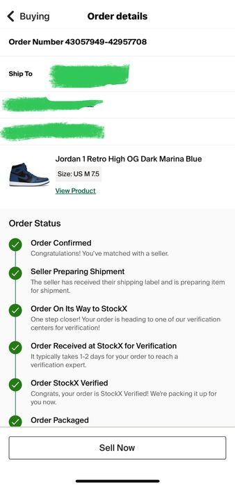 Sneakers Air Jordan 1 Retro High OG Dark Marina Blue