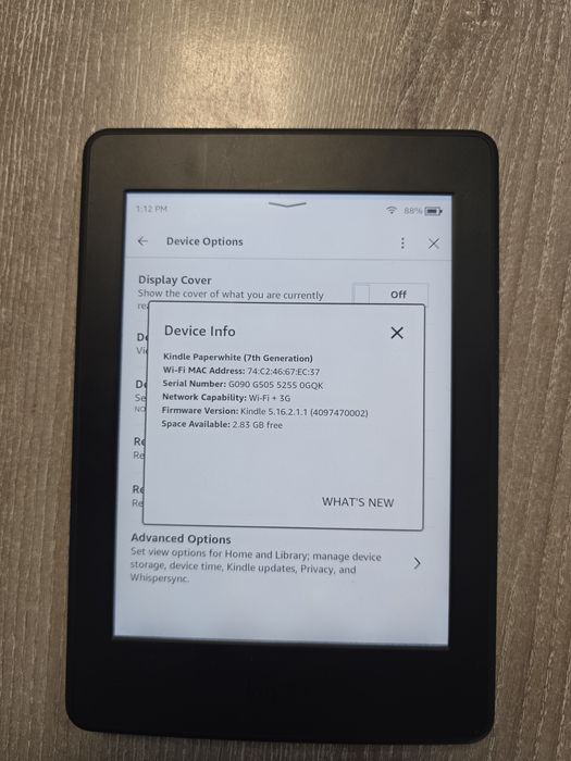 Електронен четец Amazon Kindle DP75SDI 3Gb