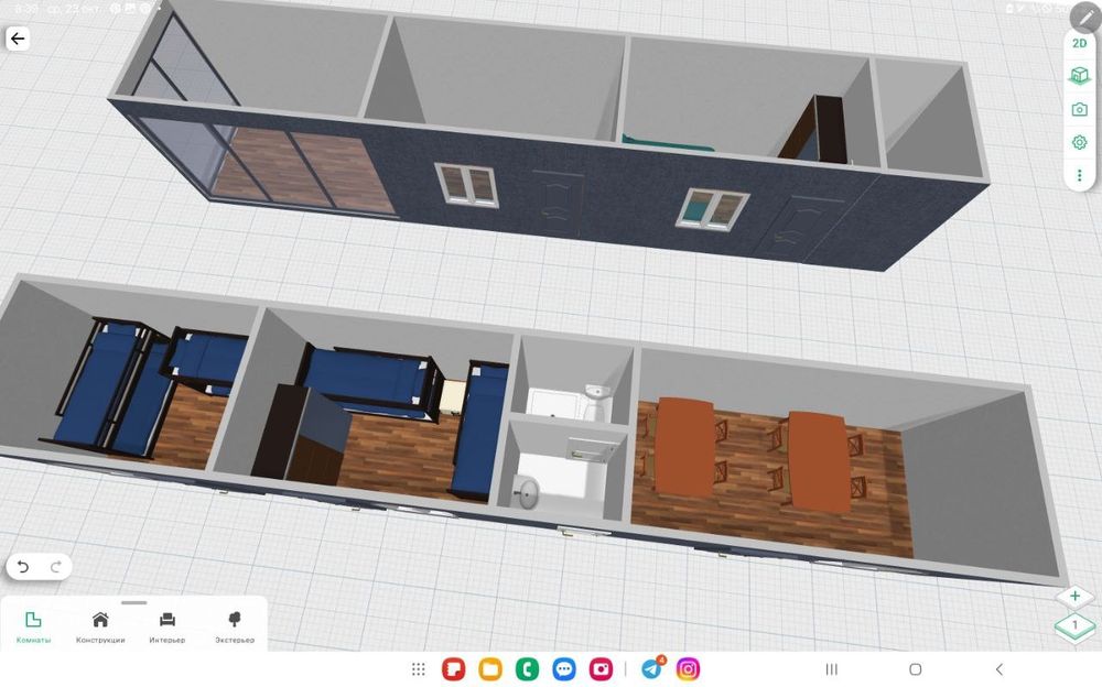 Готовы Конструкции Контейнер офис Магазина Домик Сартарошхона