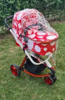 Carucio copii 2 in 1, Cosatto Giggle Red bubbles