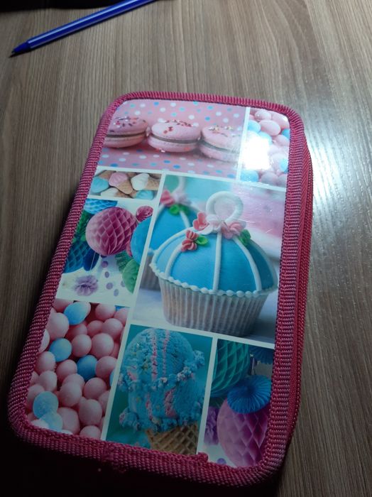 Папка и пенал для девочек с ручками