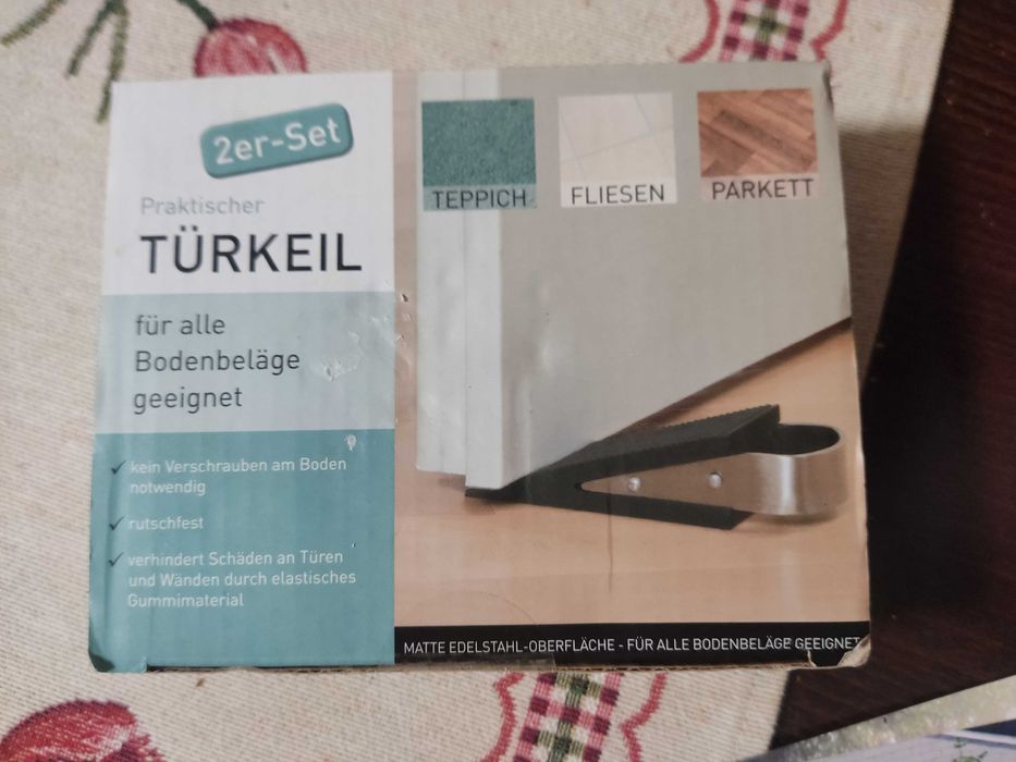 Чисто нови стопери за врата гума,стомана и метален-неръждаем за 22.00€