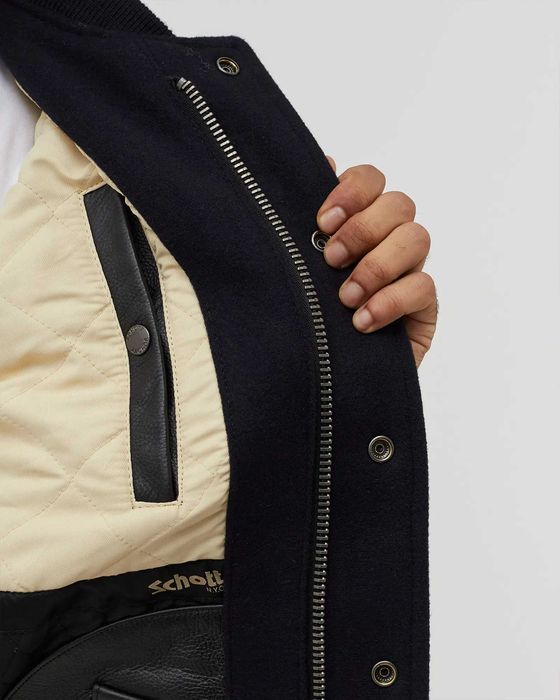 Schott NYC Varsity Jacket ОРИГИНАЛНО мъжко бомбър яке - M