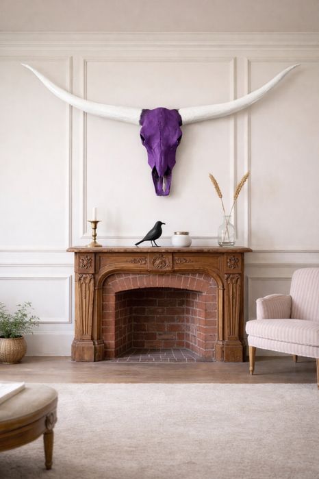 Trofeu decorativ de taur luxury – Operă de artă monumentală de 178 cm