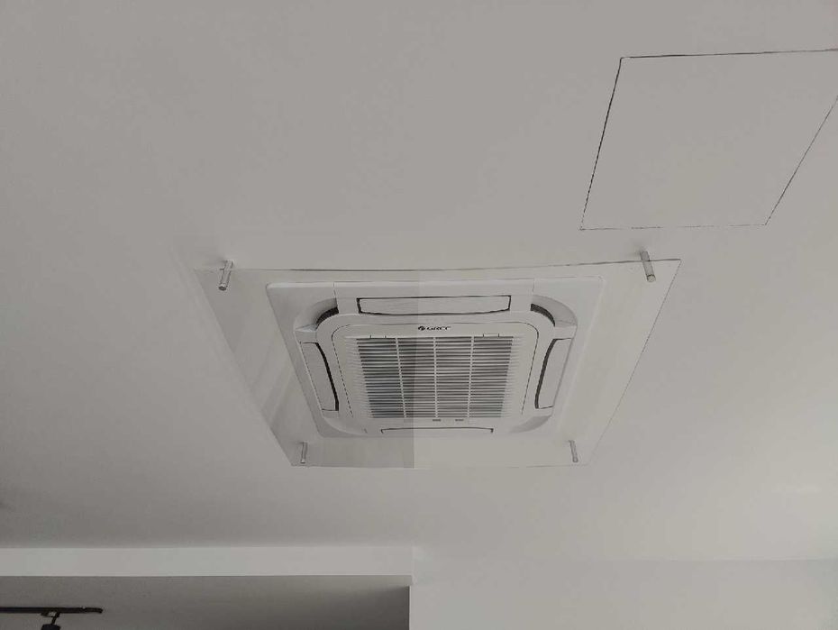 Deflector aer condiționat tavan – plexiglas, protecție curent aer