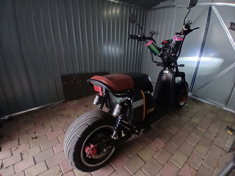 Scuter Electric S701 | City Coco Furca dubla | Pachet 2 scutere ! 3 Baterii 200km