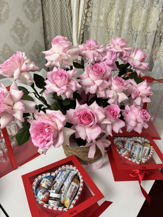 Букет цветы свежие и огромные