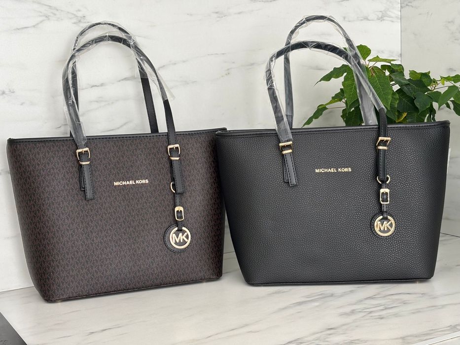 Geanta Michael Kors - YSL alb-negru