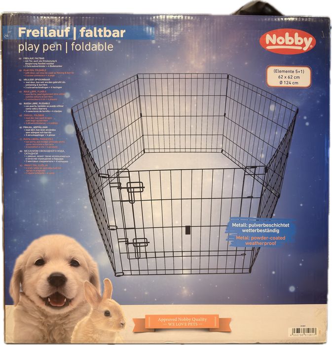 Nobby Play Pen /Метално Ограждение/-6 части (62x62см)