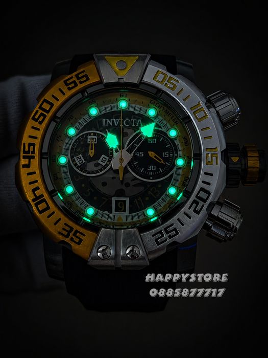INVICTA Foxhound Yellow/Silver 57 mm, Инвикта нов мъжки часовник