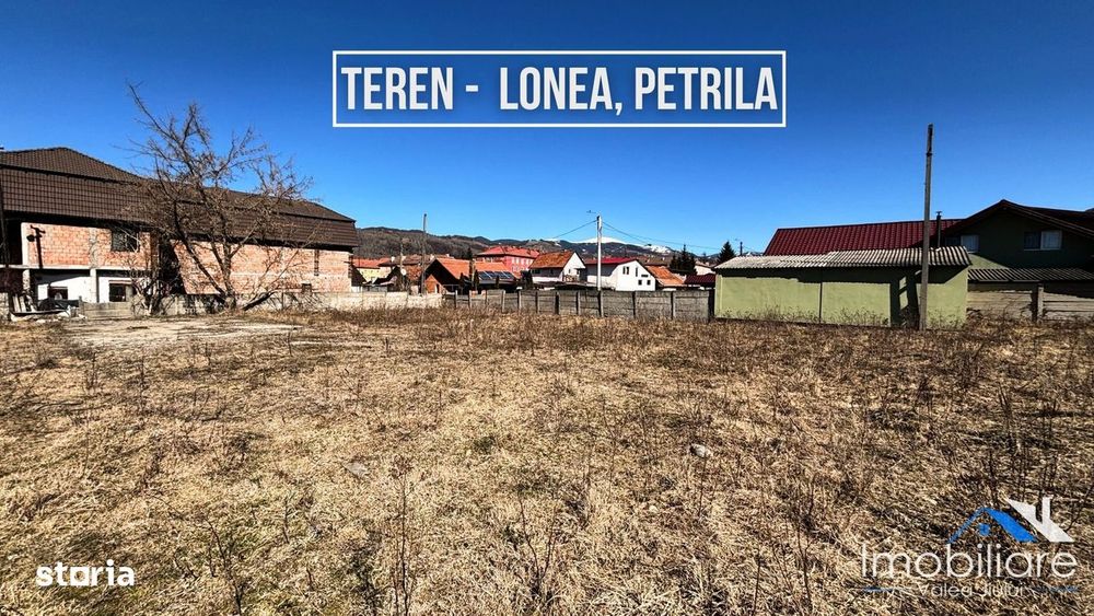 Teren de vânzare – Lonea, Petrila | 2 parcele disponibile