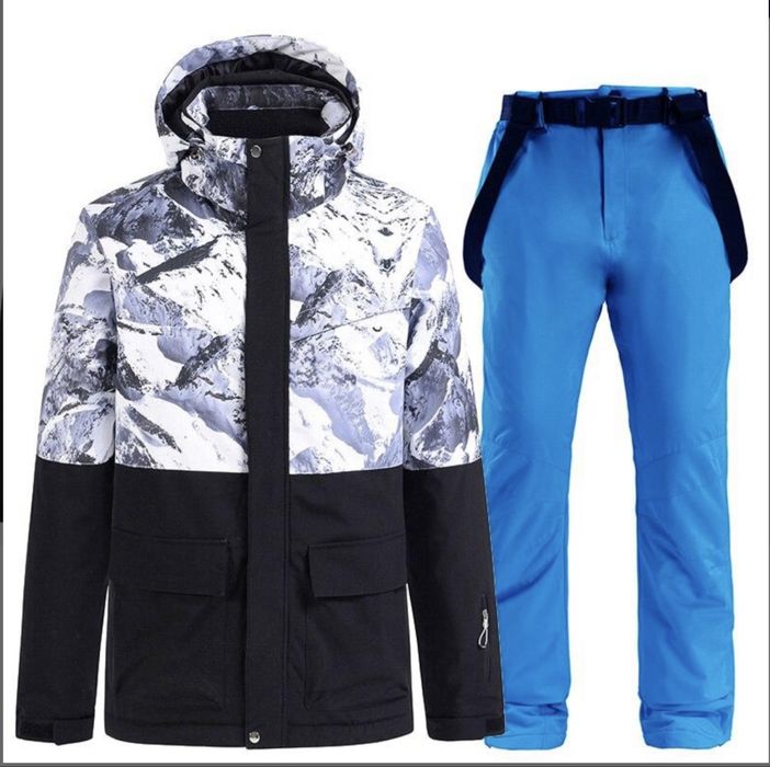 Мужской лыжный костюм, зимняя спортивная одежда