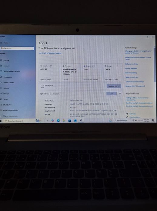 Laptop Lenovo IdeaPad 510 | i5, 4GB RAM, SSD + HDD, Placă Video Dedicată Nvidia