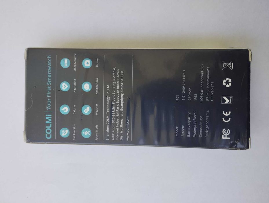 Smartwatch Colmi P71