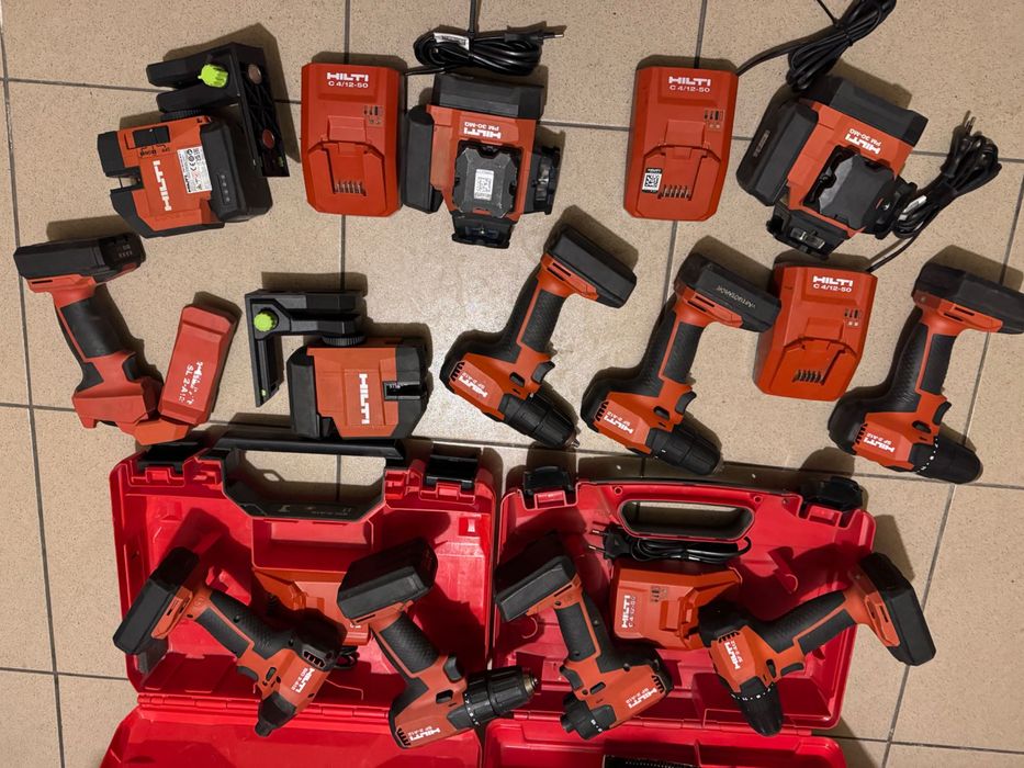 Hilti 12v filetante,lasere