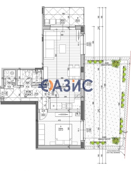 Апартамент с 1 спалня в комплекс Seascape, Несебър, България, 111.99