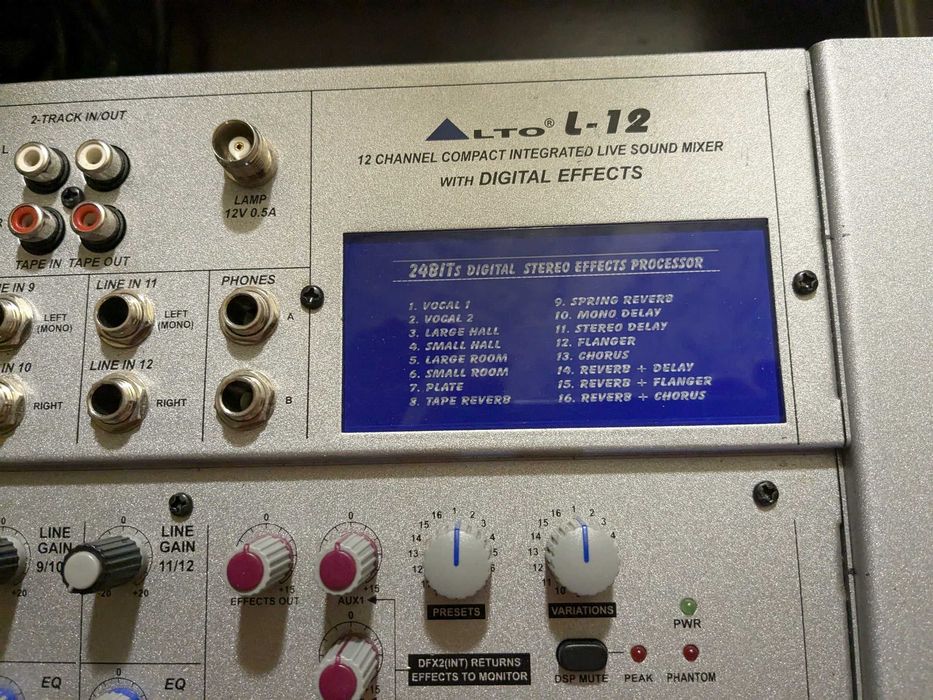 Продам микшерный пульт Alto Professional L12