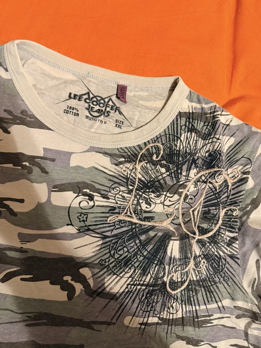 Vand Tricou Lee Cooper Camo Brodat