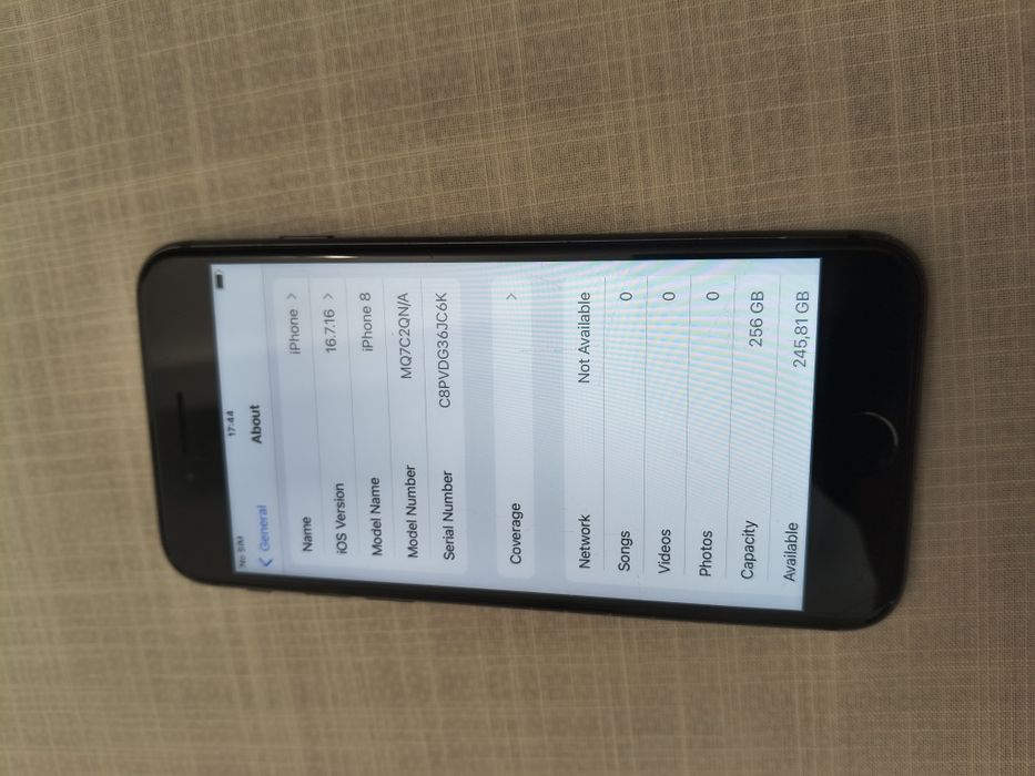iPhone 8, 256GB, Stare bună – Baterie 88%