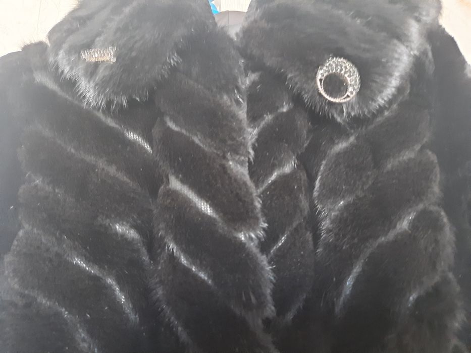 Шуба мутон норка