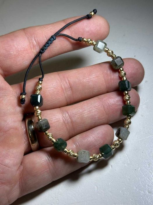 BRATARA AUR 14K + Pietre Semipretioase - Bile - Snur -2.7g - 455lei/gr