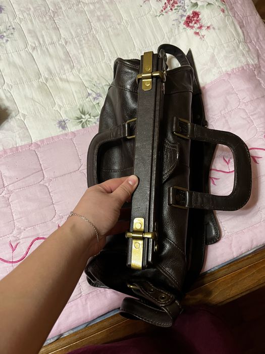 Винтажная сумка кожанная