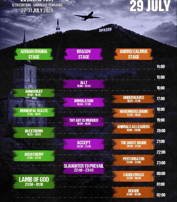 Last minute! Bilete Rockstadt Extreme Fest
