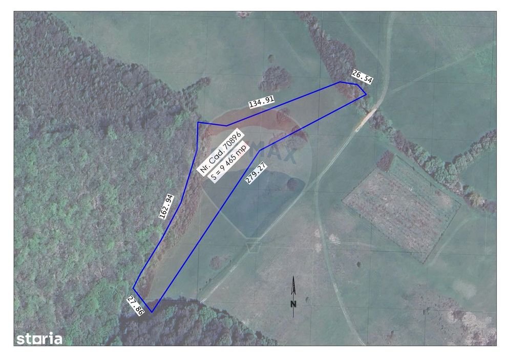 Teren intravilan, 9465 mp, Betfia, lângă pădure, de vânzare