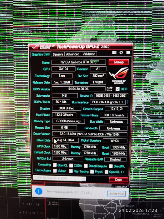 Видеокарта RTX 3070 8GB Msi Supreme X - С проблем!